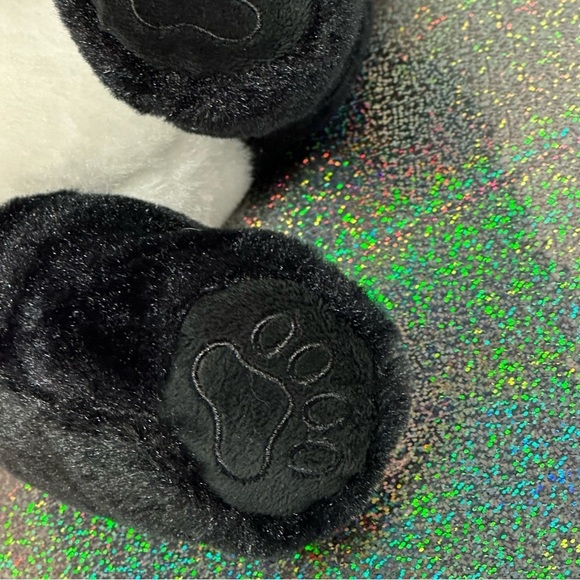 The Bear Factory PANDA BEAR Stuffed Animal Realistic Plush 2017 with Pouch 13" - Picture 9 of 12